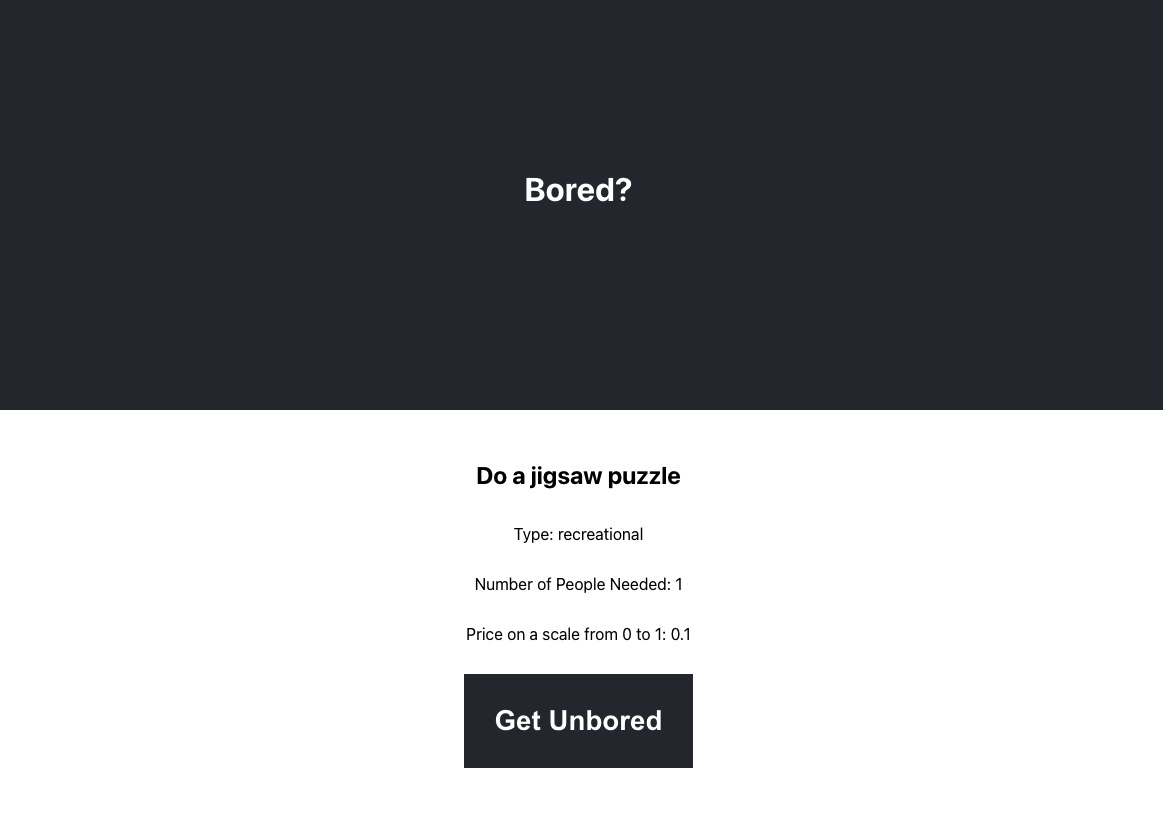 get unbored project