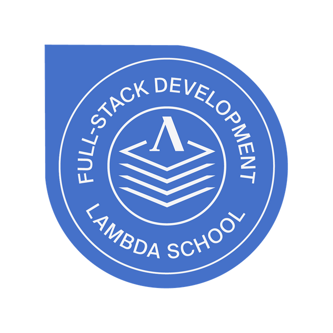 Lambda School full stack web badge certification